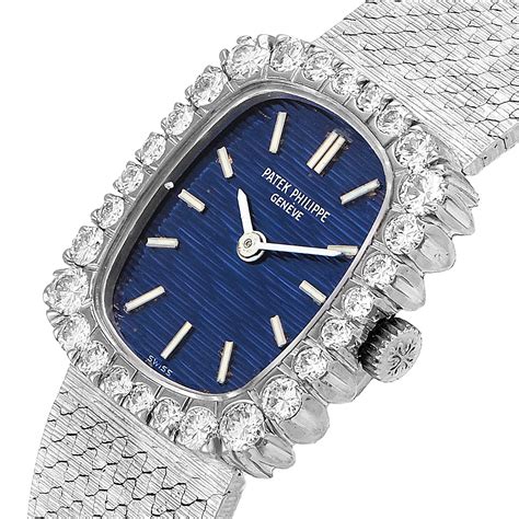 patek philippe white gold ladies watch